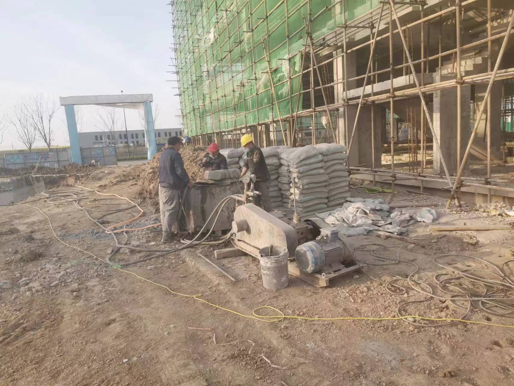 咸阳别墅下沉注浆